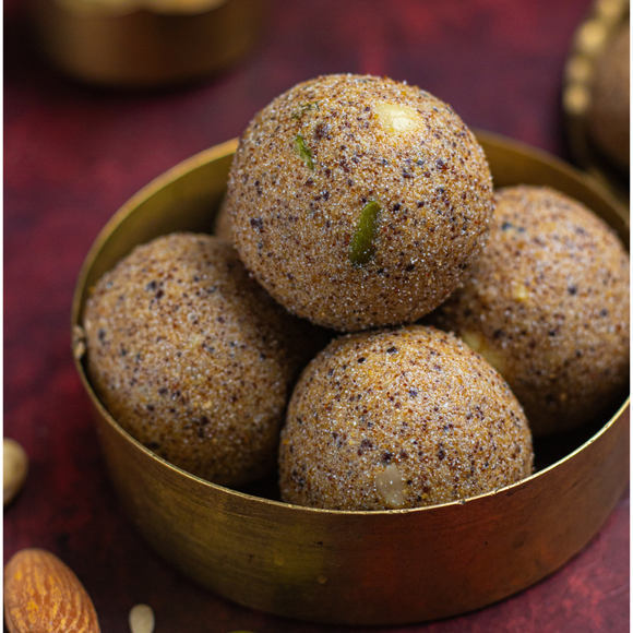 Homemade Rajgira Laddus in Desi Ghee, Jaggery, Dry Fruits & Seeds