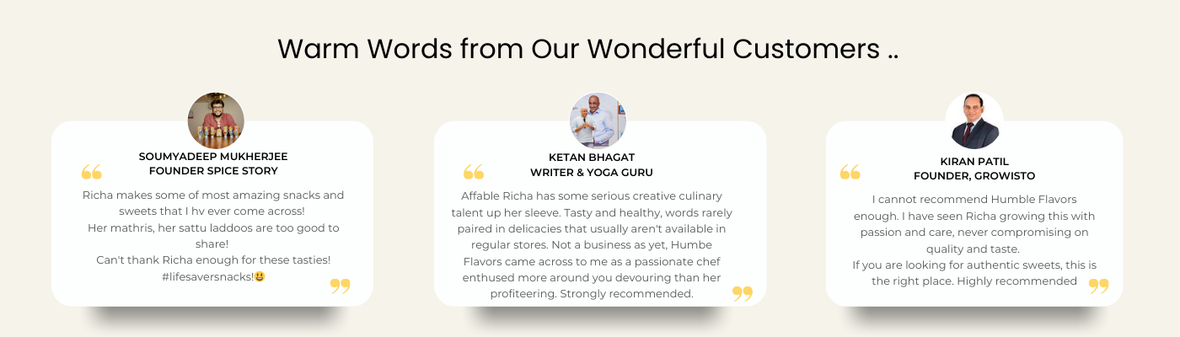 Richa makes some of most amazing snacks and sweets that i hv ever come across her mathris her sattu laddoos are too good to share can t thank richa enough for these tasties lifesavers 42578b92 1bd4 4306 a845 88622104a090